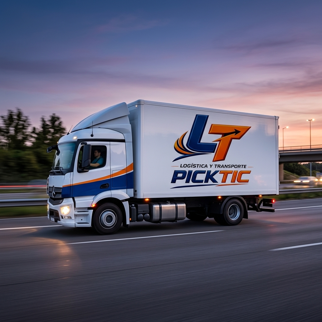 Camión de Transporte PICKTIC en carretera